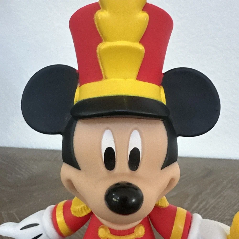 Disney Mickey Mouse 90th Anniversary Posable Figure Bandleader Red Uniform